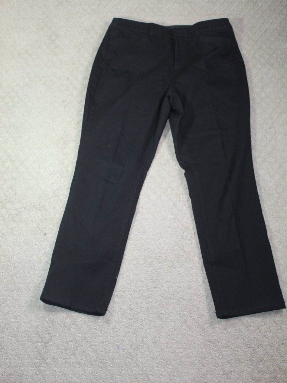 Christopher & Banks Sz 12P Signature Slimming Black Ponte High Rise Pants